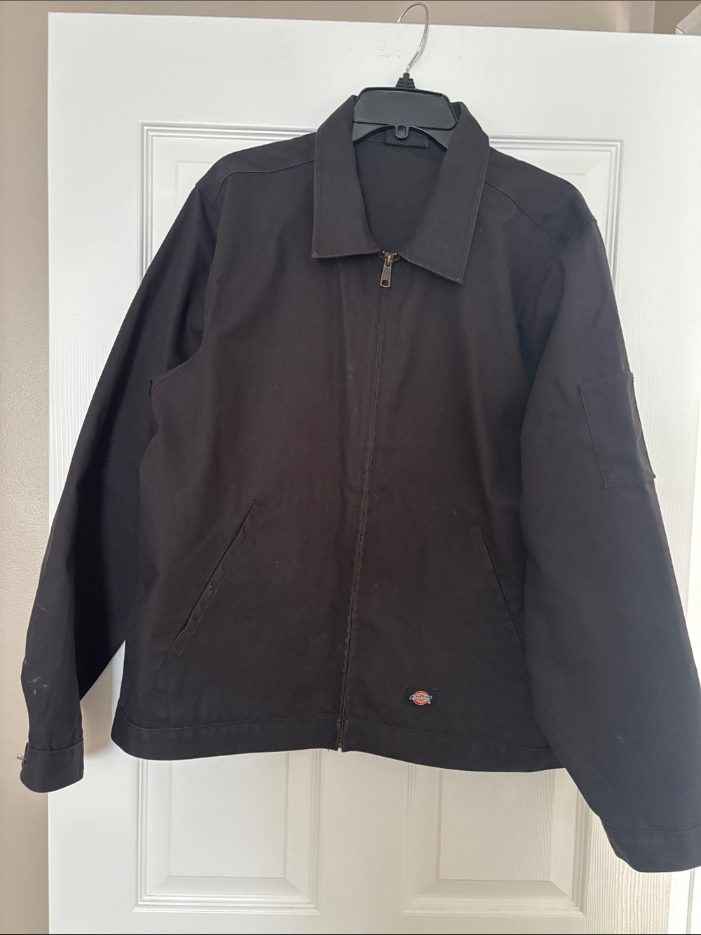 Dickies Men's Black Zip-Front Work Jacket